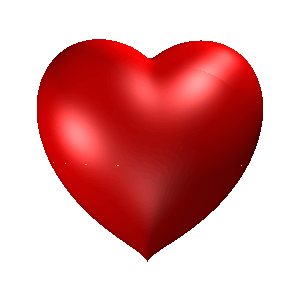 Gif animé coeur rouge